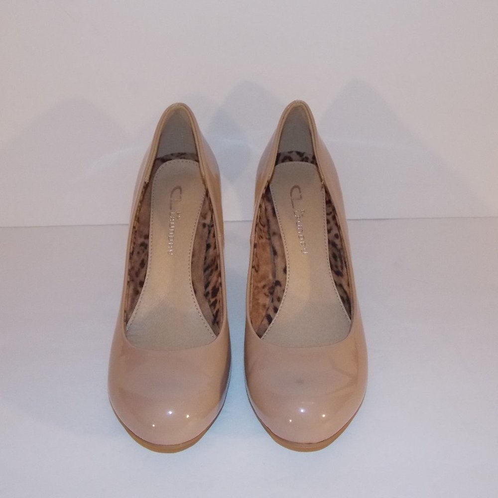 CL by Laundry Nanette nude patent pumps size 7.5M